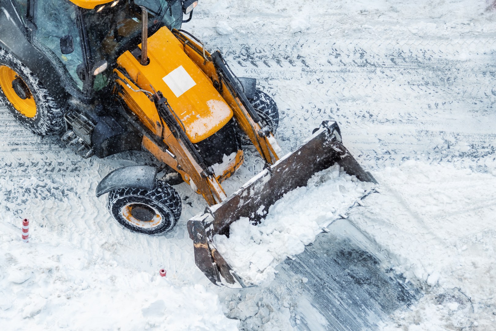 Snowplow in action